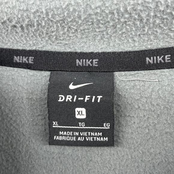 NIKE Hoodie Mens XL Thema Fleece Dri-Fit Pullover AOP Training Sweatshirt Gray - Picture 4 of 14